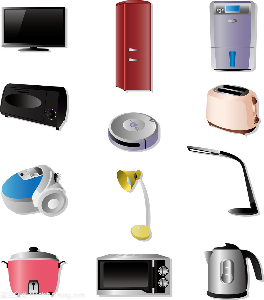 家電圖標(biāo) 家用電器在數(shù)字界面中的視覺語言